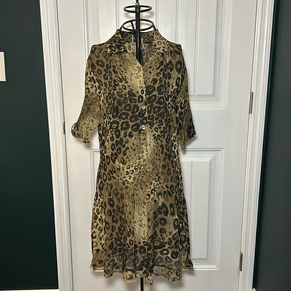 90s leopard dress